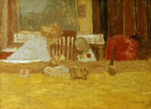 Olga Natanson y su hija Marcelle de Edouard Vuillard